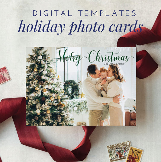 Holiday Photo Cards Digital Templates