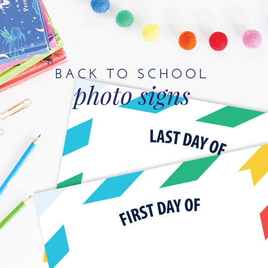 back to school photo signs