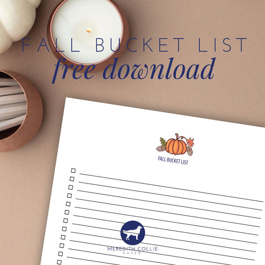 Fall Bucket List / Free Download