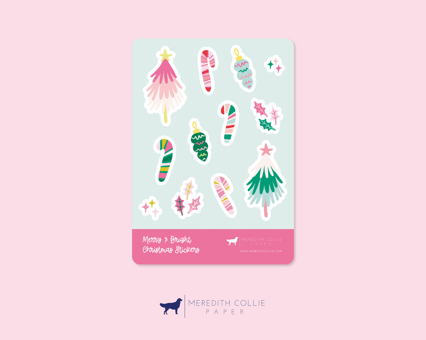 Whimsical Christmas Sticker Sheet