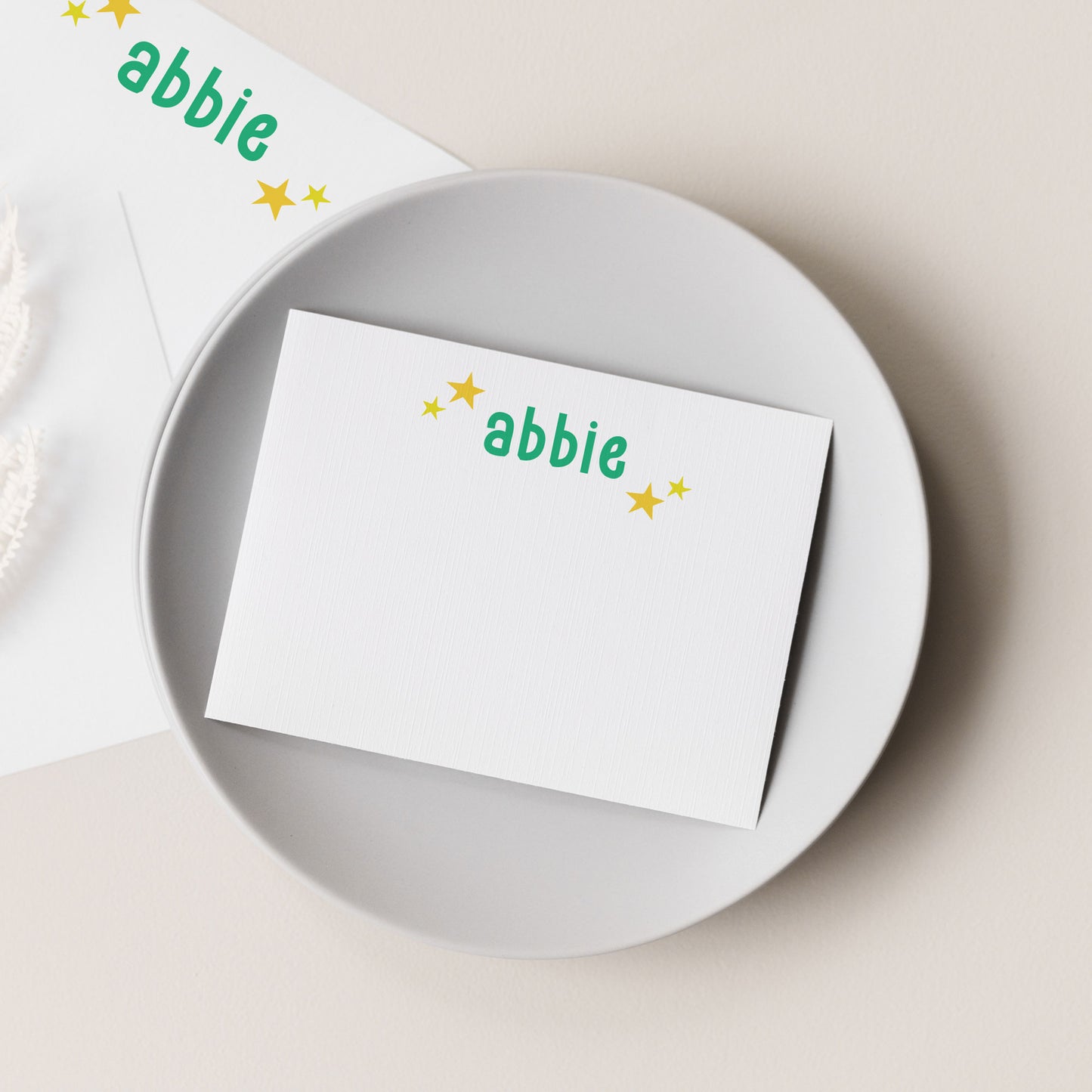 Funky Typography Personalized Stationery