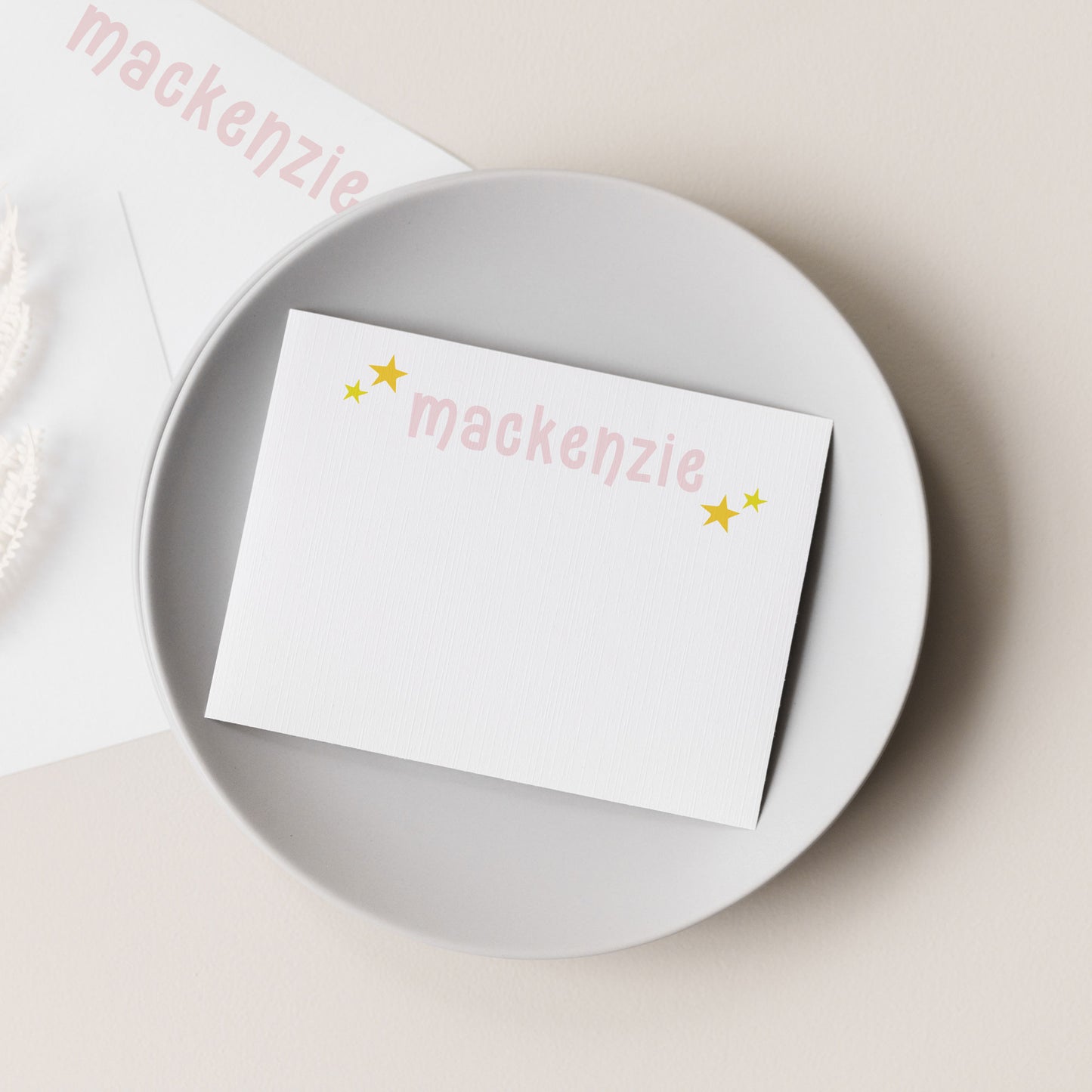 Funky Typography Personalized Stationery