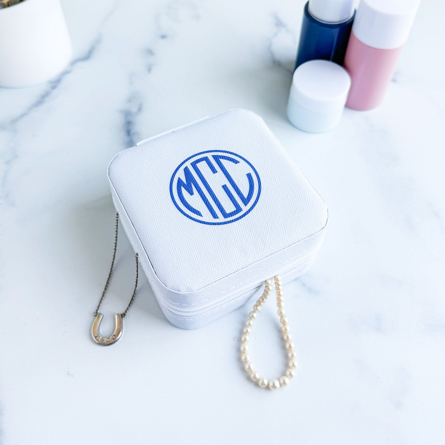 Monogram Travel Jewelry Case