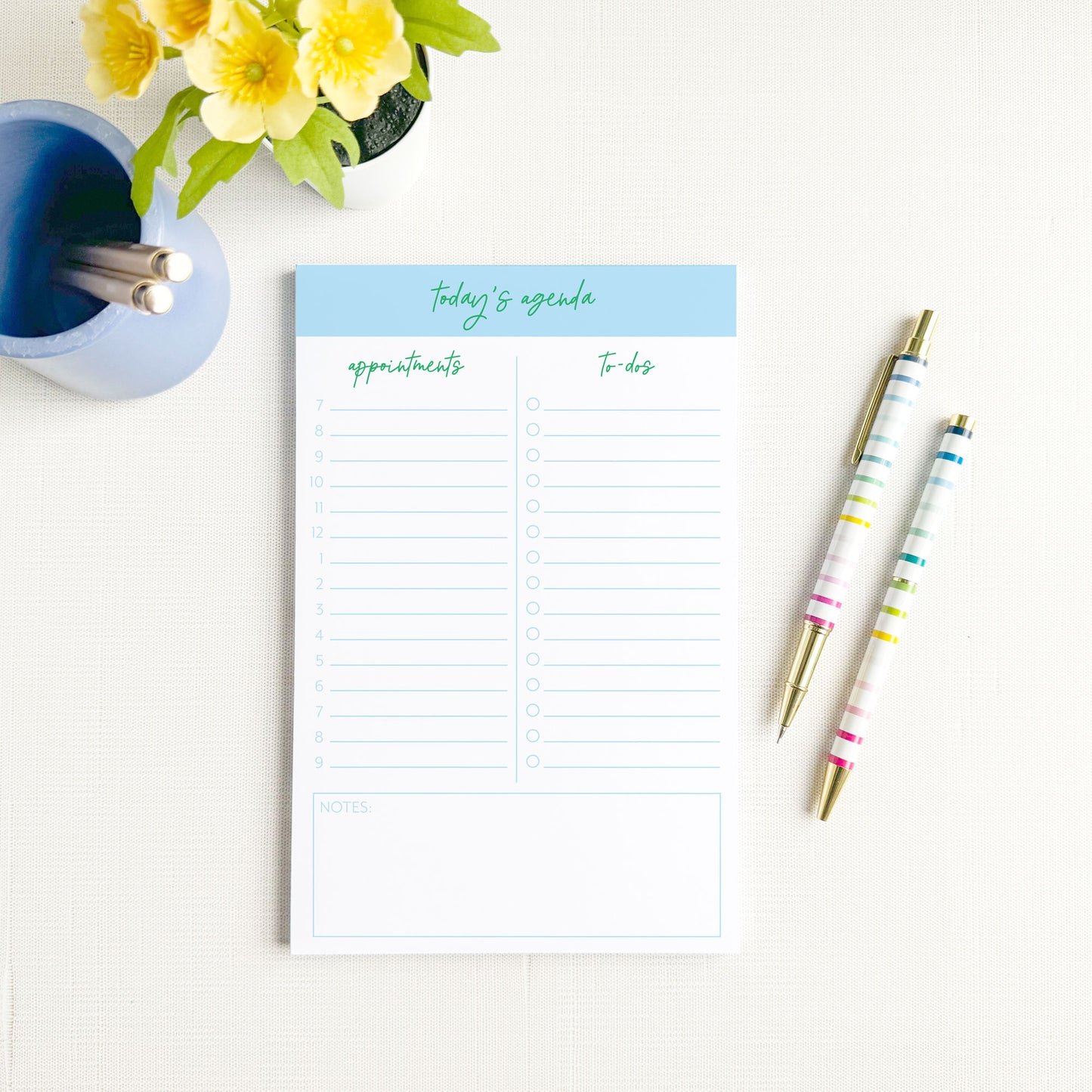 Simple Daily Planner Notepad