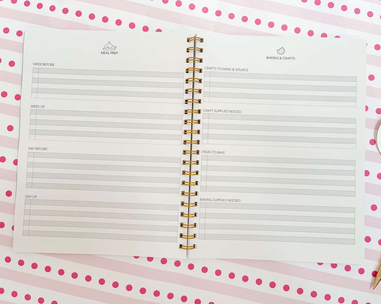 Christmas Monogram Holiday Planner