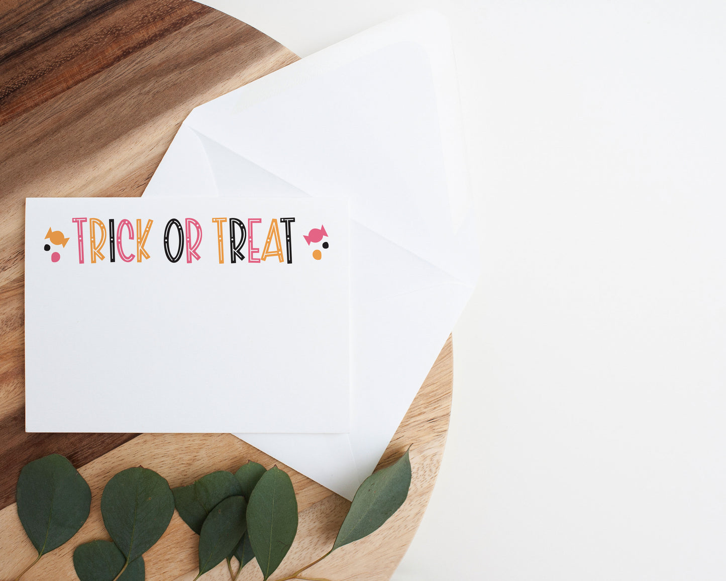 Trick or Treat Halloween Note Card - October 2023
