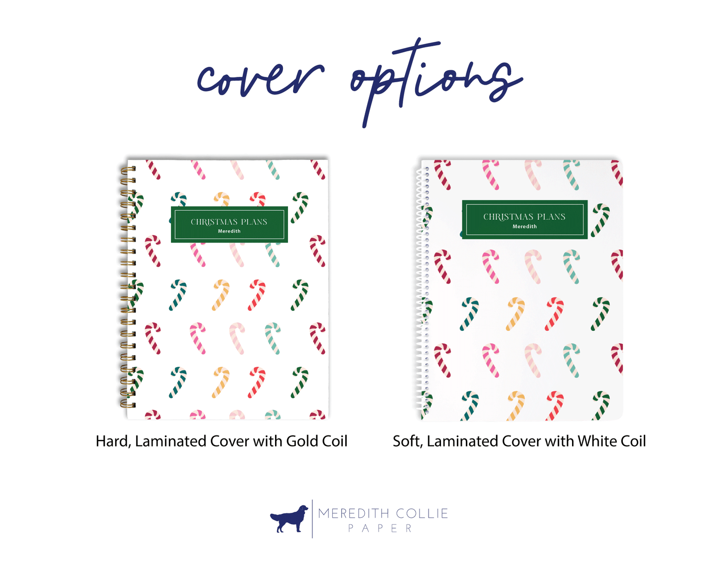 Retro Christmas Pattern Personalized Holiday Planner