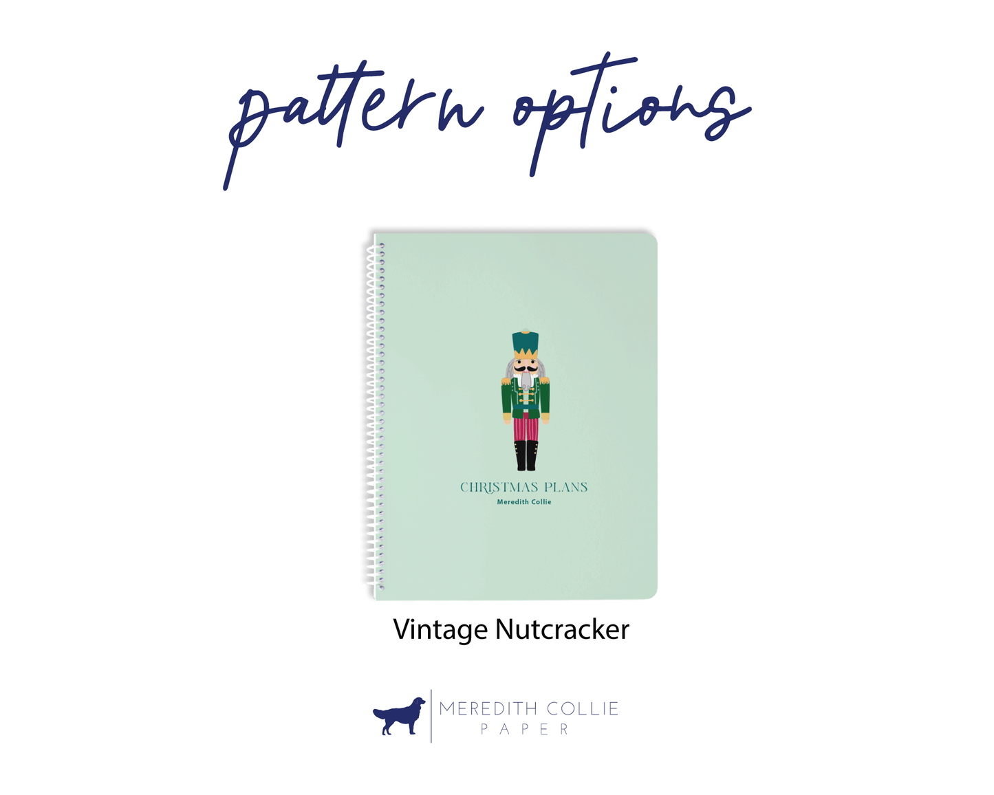 Simple Vintage Christmas Personalized Holiday Planner