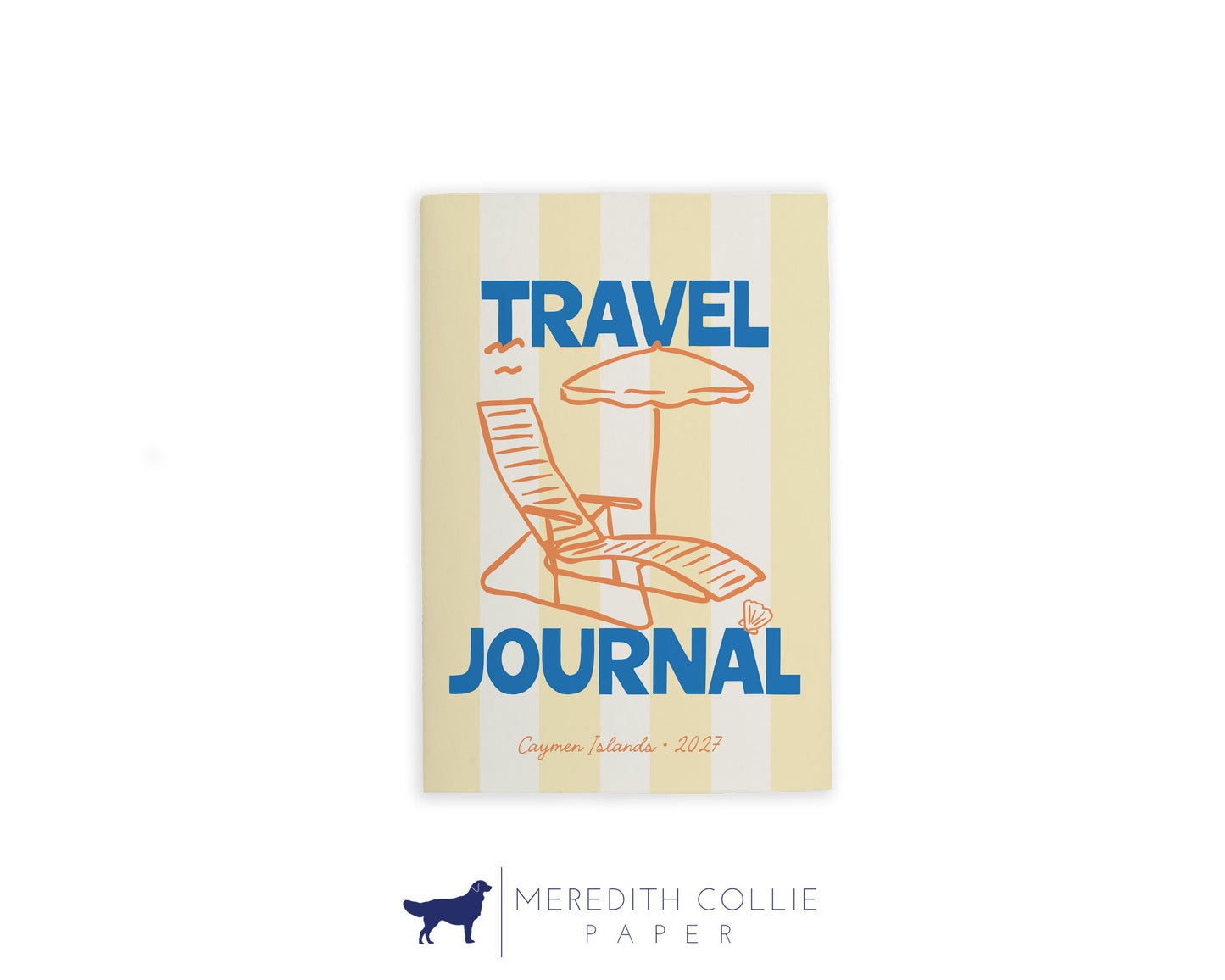 Cabana Beach Chair Personalized Travel Journal