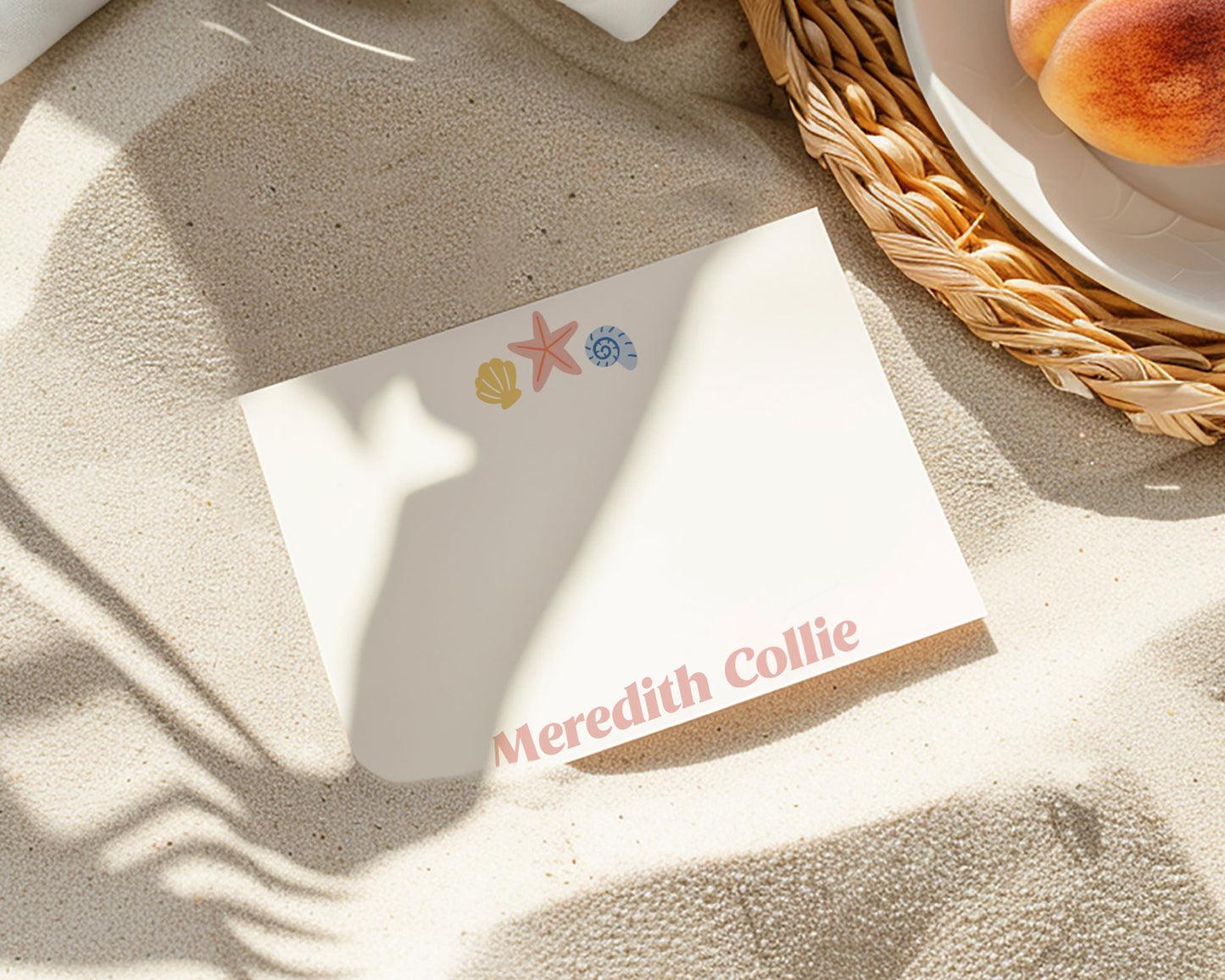 Coastal Seashell Personalized Stationery