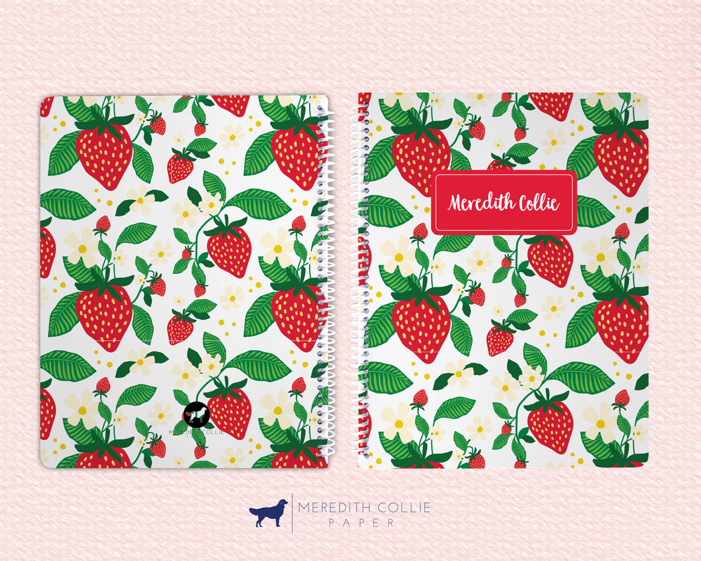 Personalized Strawberry Fields Spiral Notebook