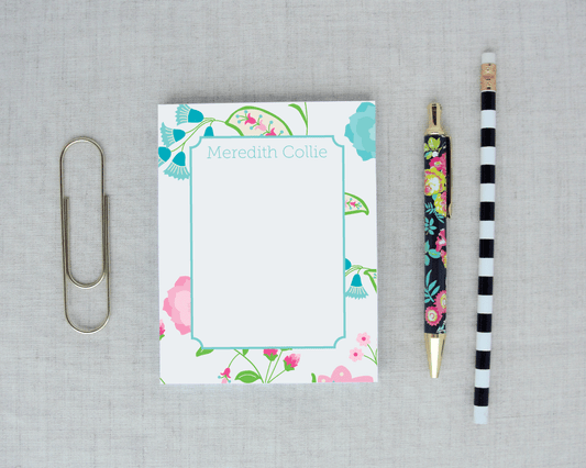 Floral Paisley Personalized Notepad