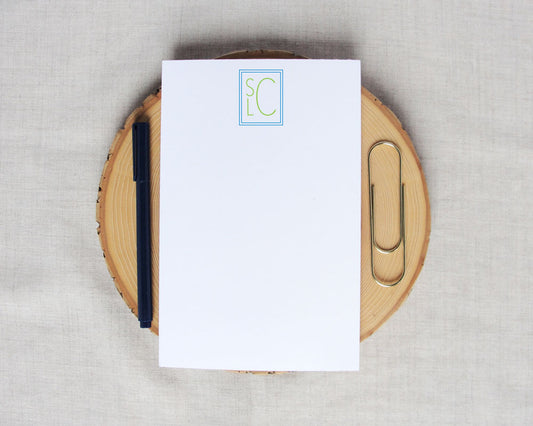 Stacked Monogram Notepad | Meredith Collie Paper