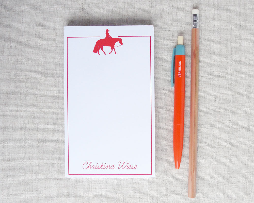 Equestrian Silhouette Notepad