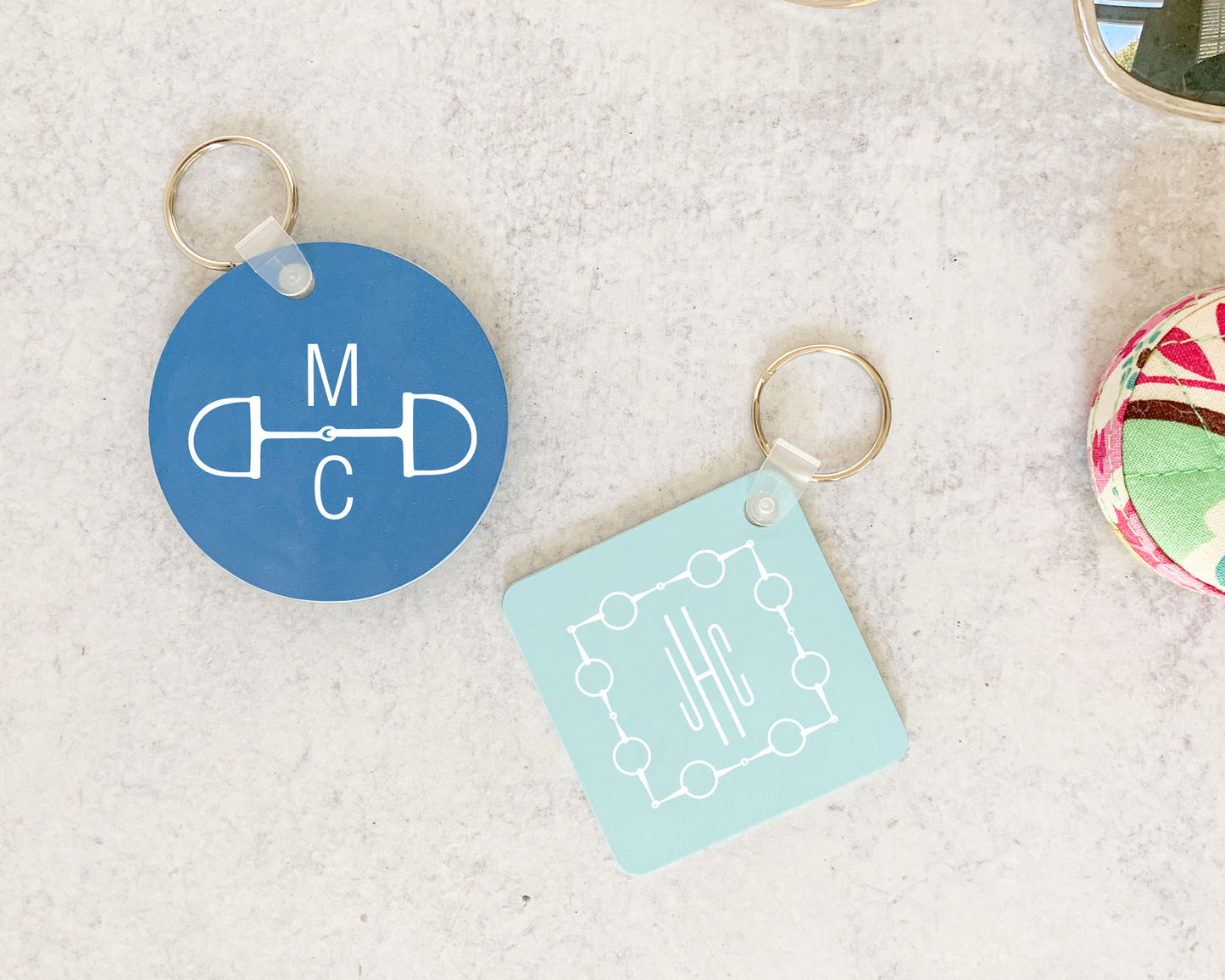 Equestrian Monogram Acrylic Keychain