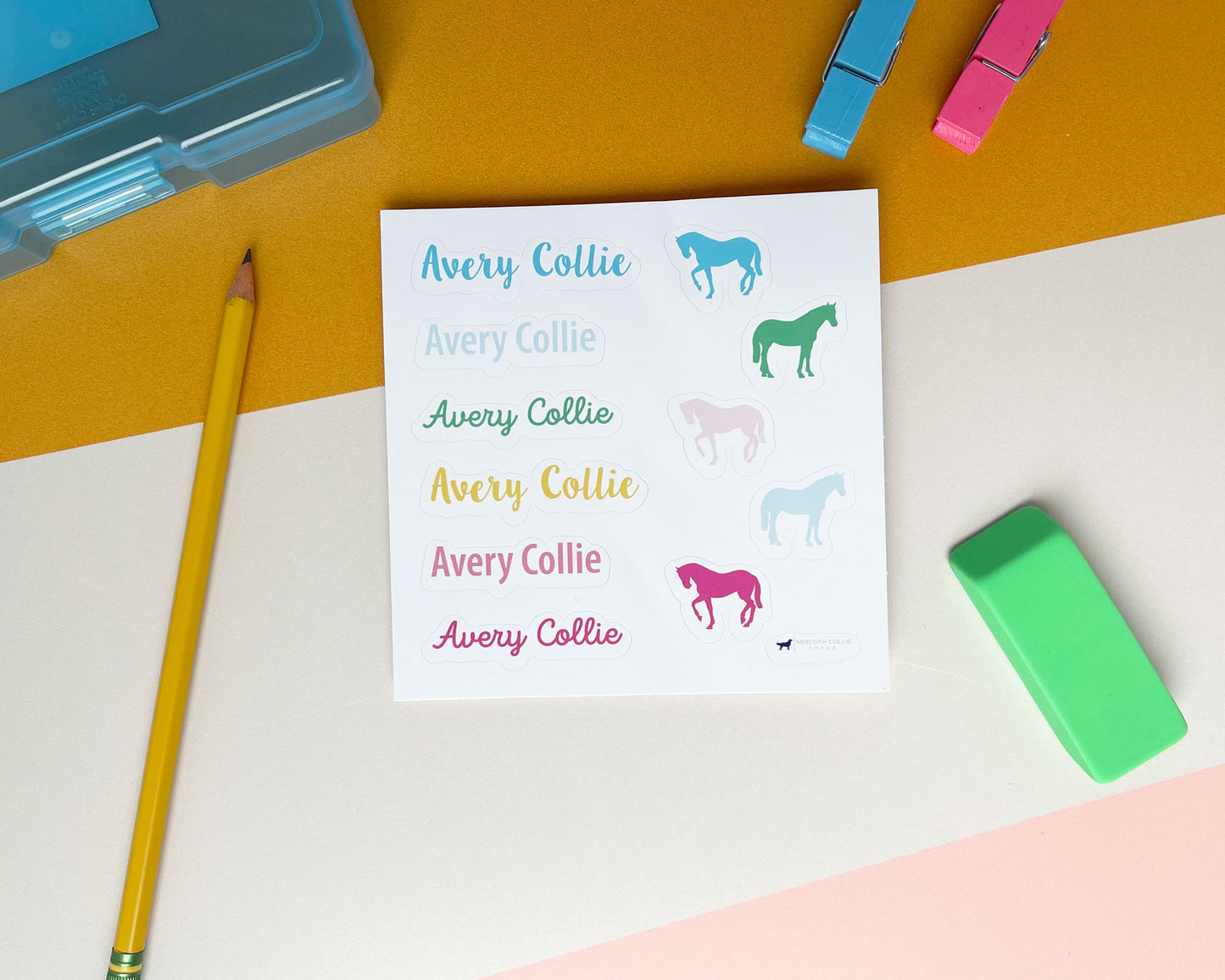 Personalized Vinyl Name Stickers for Kids