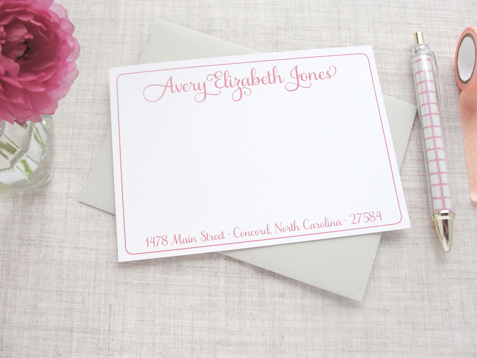 Ladies Personalized Stationery Set | Meredith Collie Paper