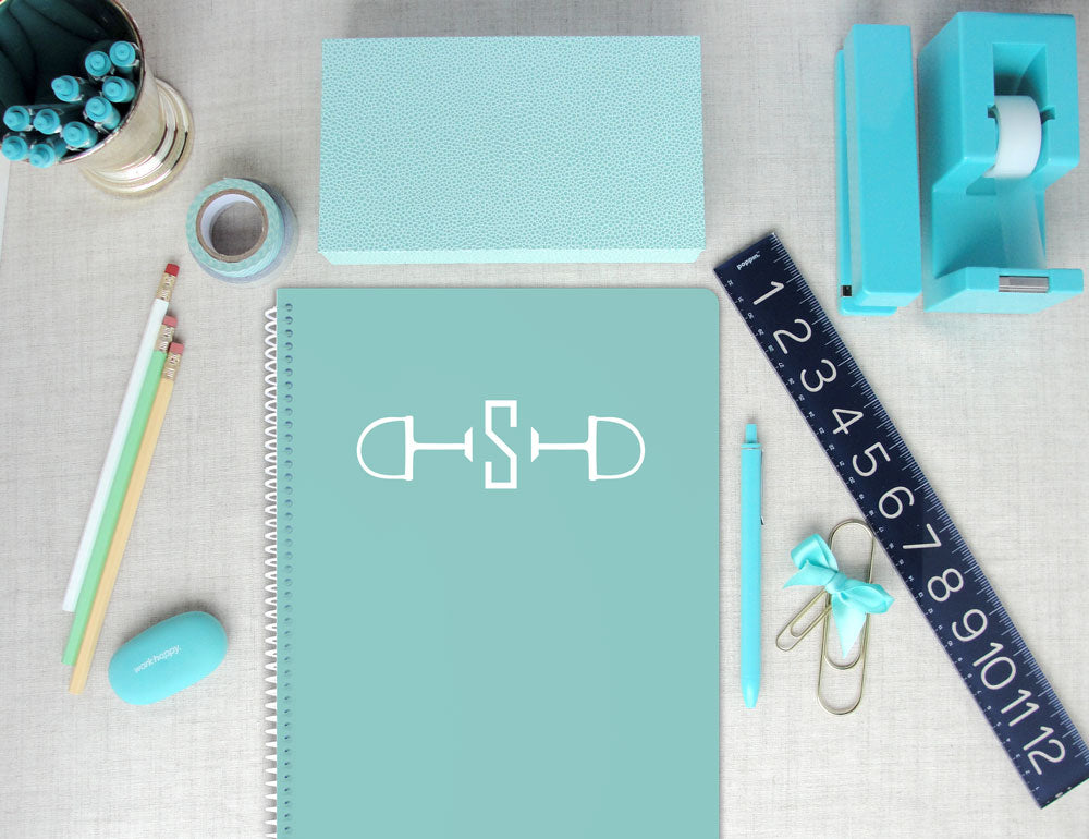 Equestrian Monogram Spiral Notebook / Meredith Collie Paper