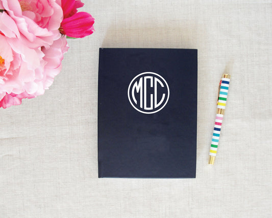 Monogram Hardback, Hardbound Journal, Diary, Meredith Collie Paper