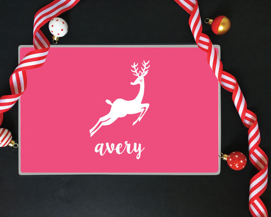 Reindeer Silhouette Holiday Placemat
