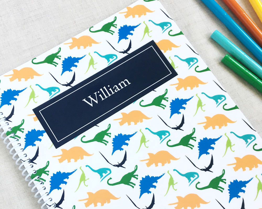 Dinosaur Personalized Spiral Notebook