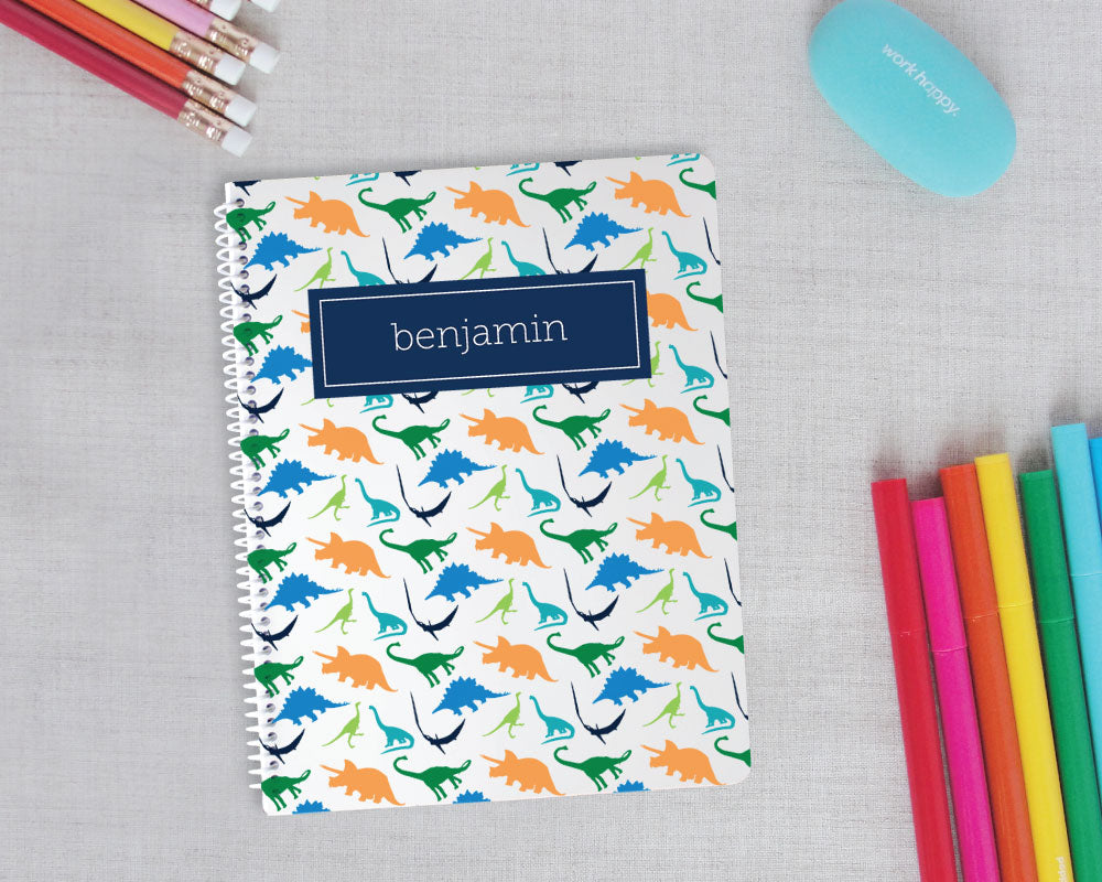 Dinosaur Personalized Spiral Notebook