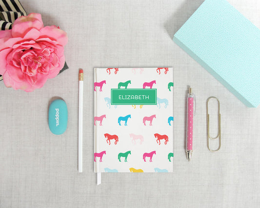 Rainbow Horses Hardback Journal