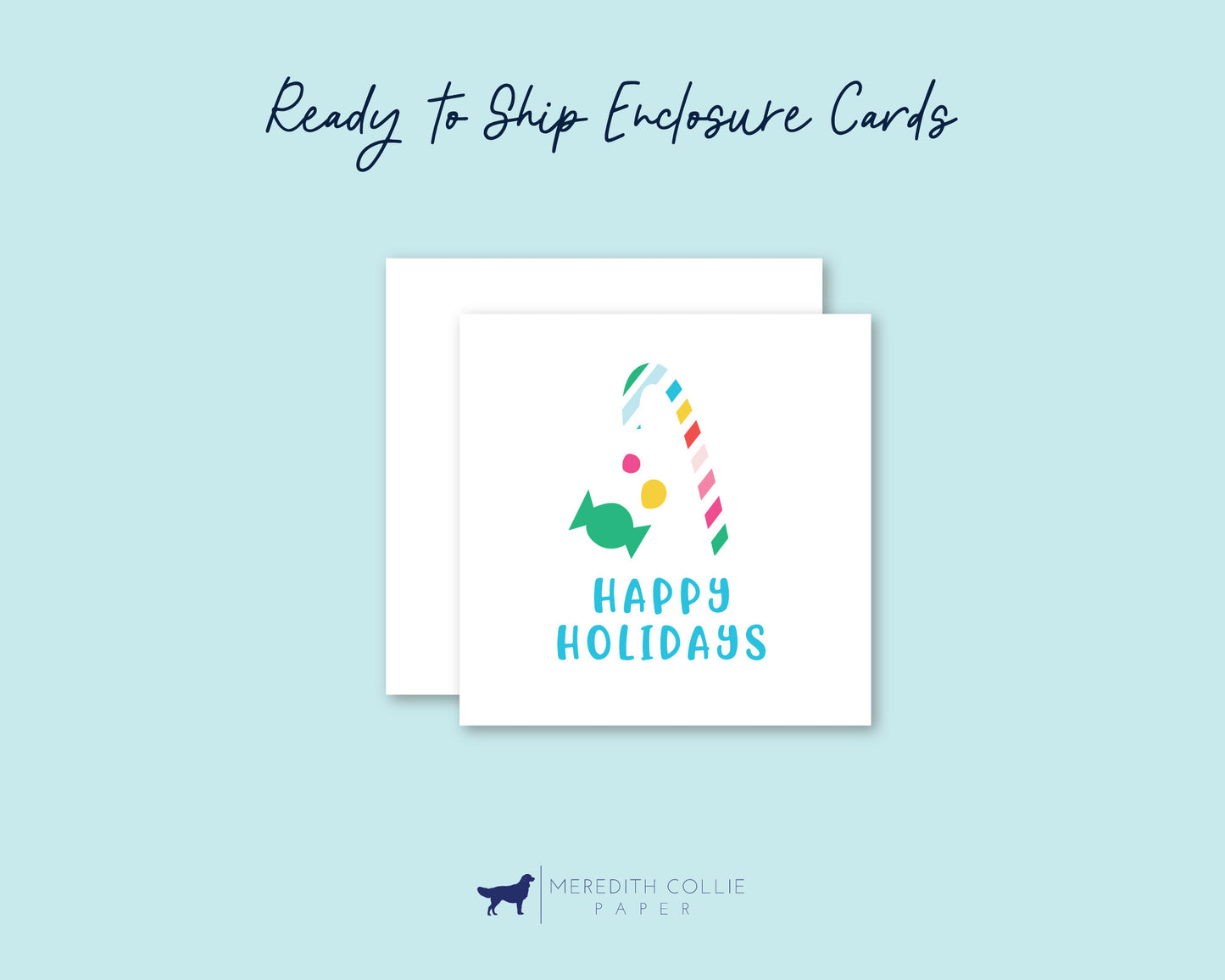 Preppy Christmas Enclosure Cards