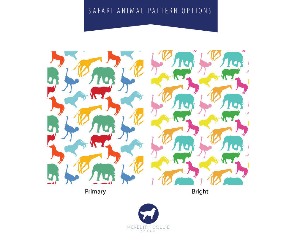 Safari Animal Personalized Spiral Notebook