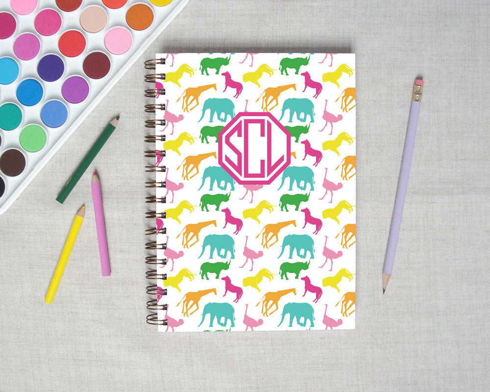 Safari Animal Hardback Spiral Journal