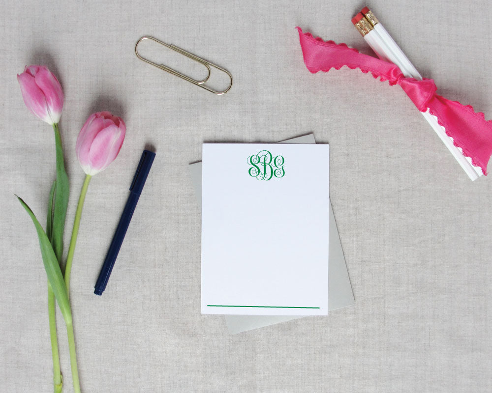Script Monogram Stationery / Meredith Collie Paper
