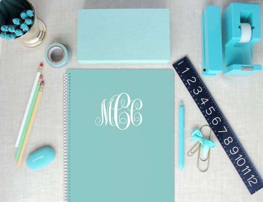 Monogram Spiral Notebook - Regular / Meredith Collie Paper