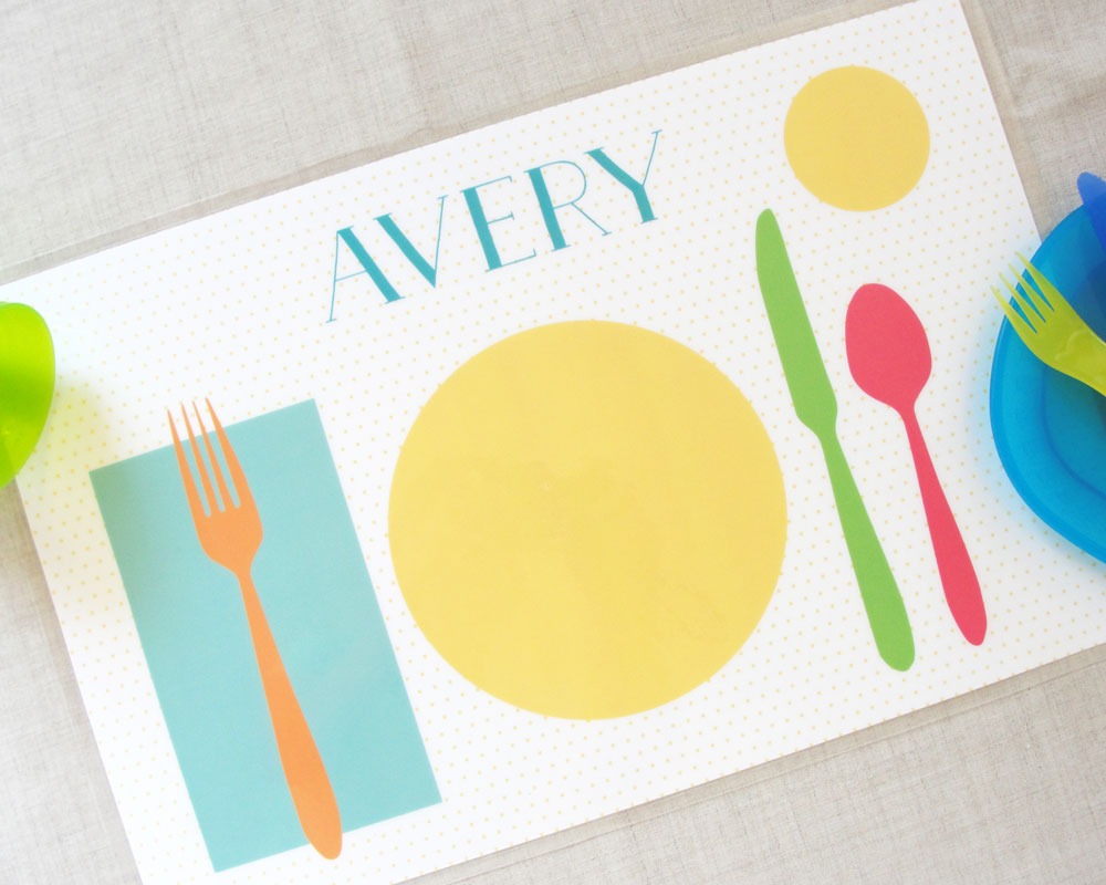 Learn to Set the Table Placemats | Meredith Collie Paper