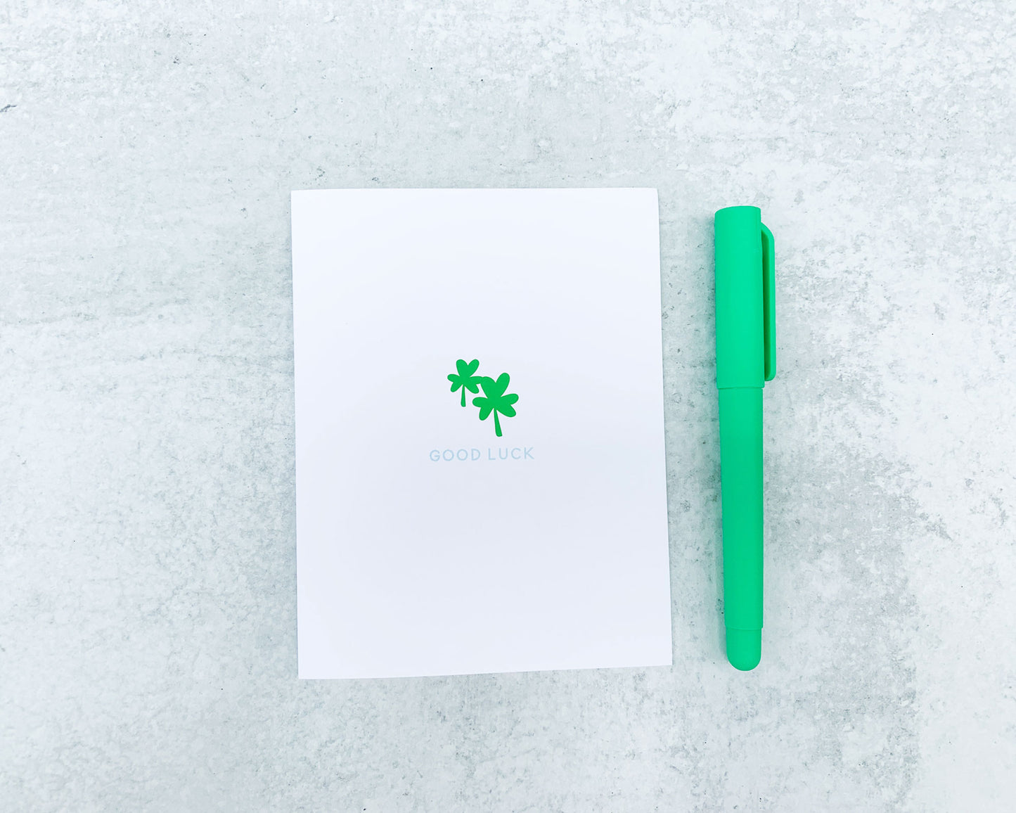 Good Luck Clover Greeting Card