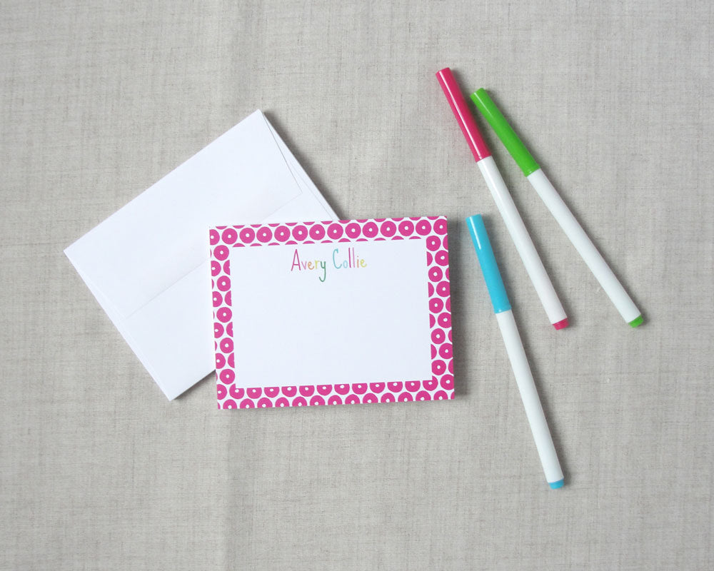 Whimsy Pattern Personalized Children's Stationery