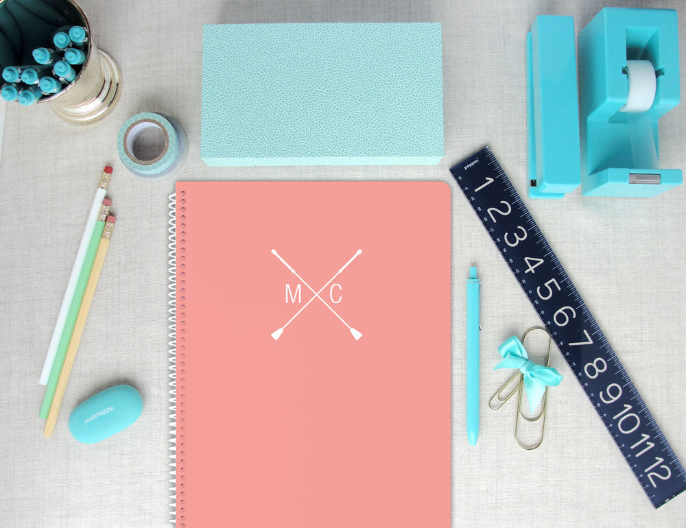 Equestrian Monogram Spiral Notebook / Meredith Collie Paper