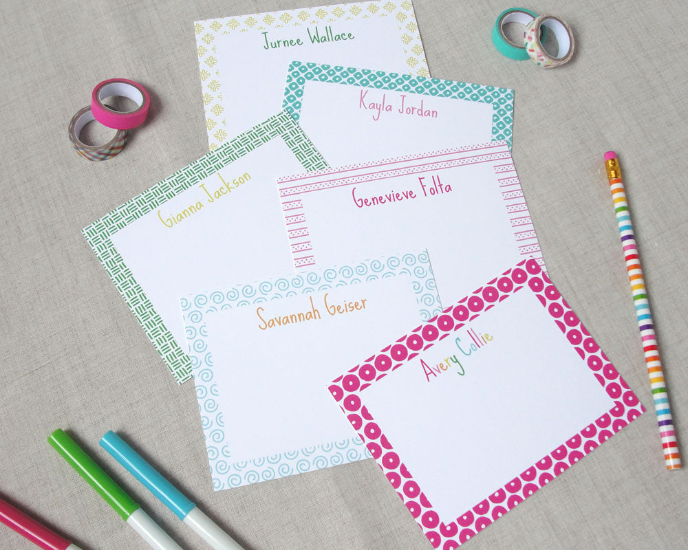 Whimsy Pattern Personalized Children's Stationery – Meredith Collie Paper & Design whimsy-pattern-personalized-children-s-stationery-meredith-collie-paper-design
