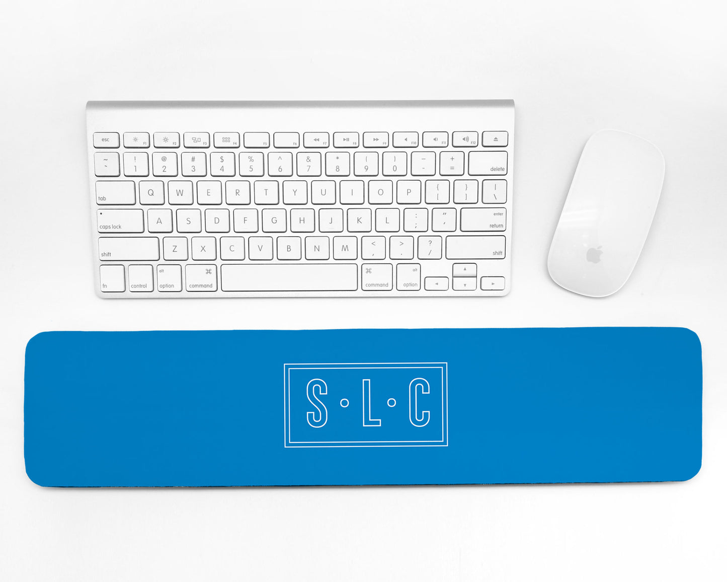 Monogram keyboard wrist support pad, meredith collie paper