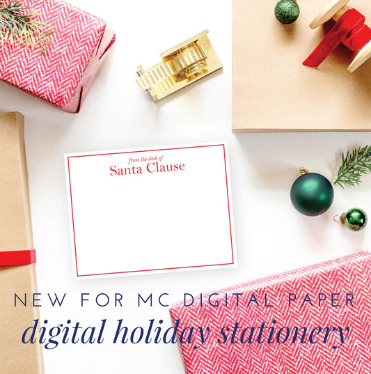 Digital Holiday Stationery