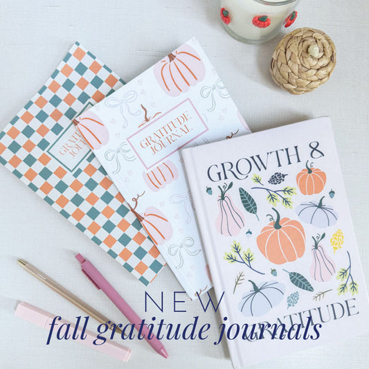 fall themed undated 90 day gratitude journals