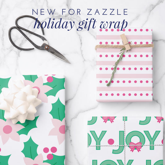 New for Zazzle: Holiday Gift Wrap