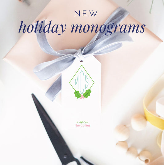 New Holiday Monogram Collection