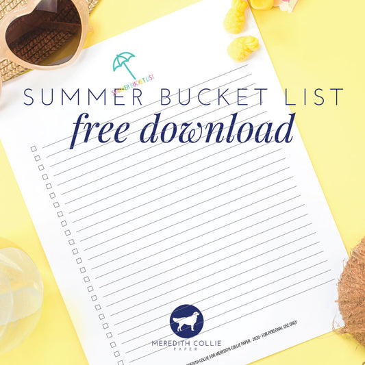 Summer Bucket List / Free Download