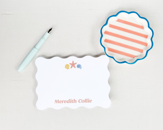 Coastal Seashell Personalized Stationery