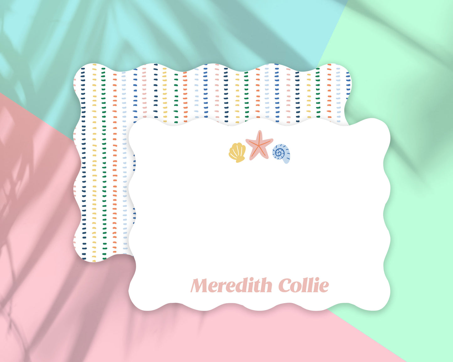 Coastal Seashell Personalized Stationery