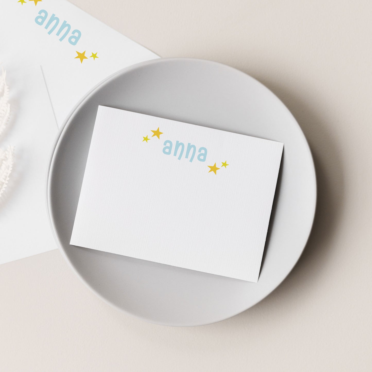 Funky Typography Personalized Stationery