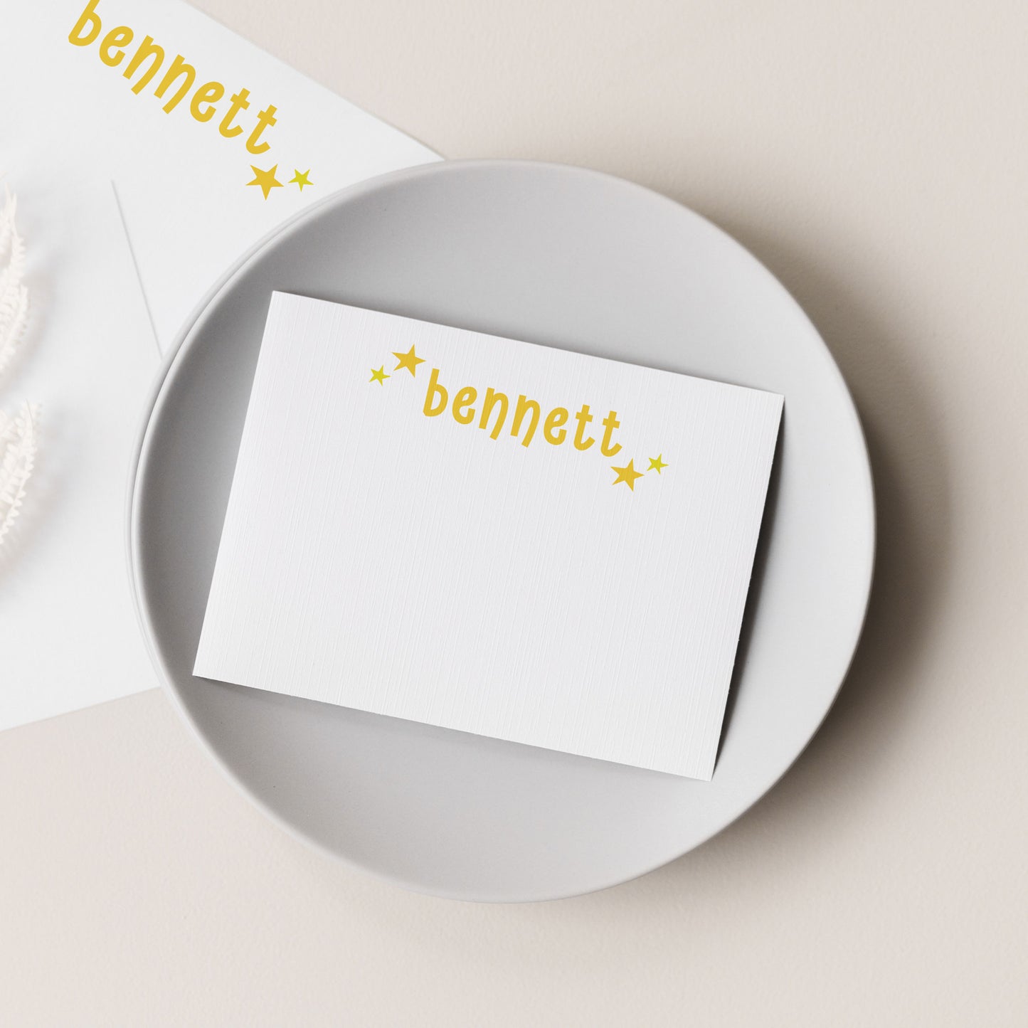 Funky Typography Personalized Stationery