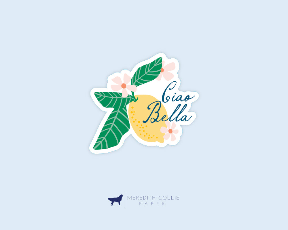 Ciao Bella Lemon Sticker