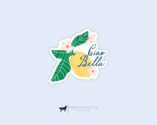 Ciao Bella Lemon Sticker