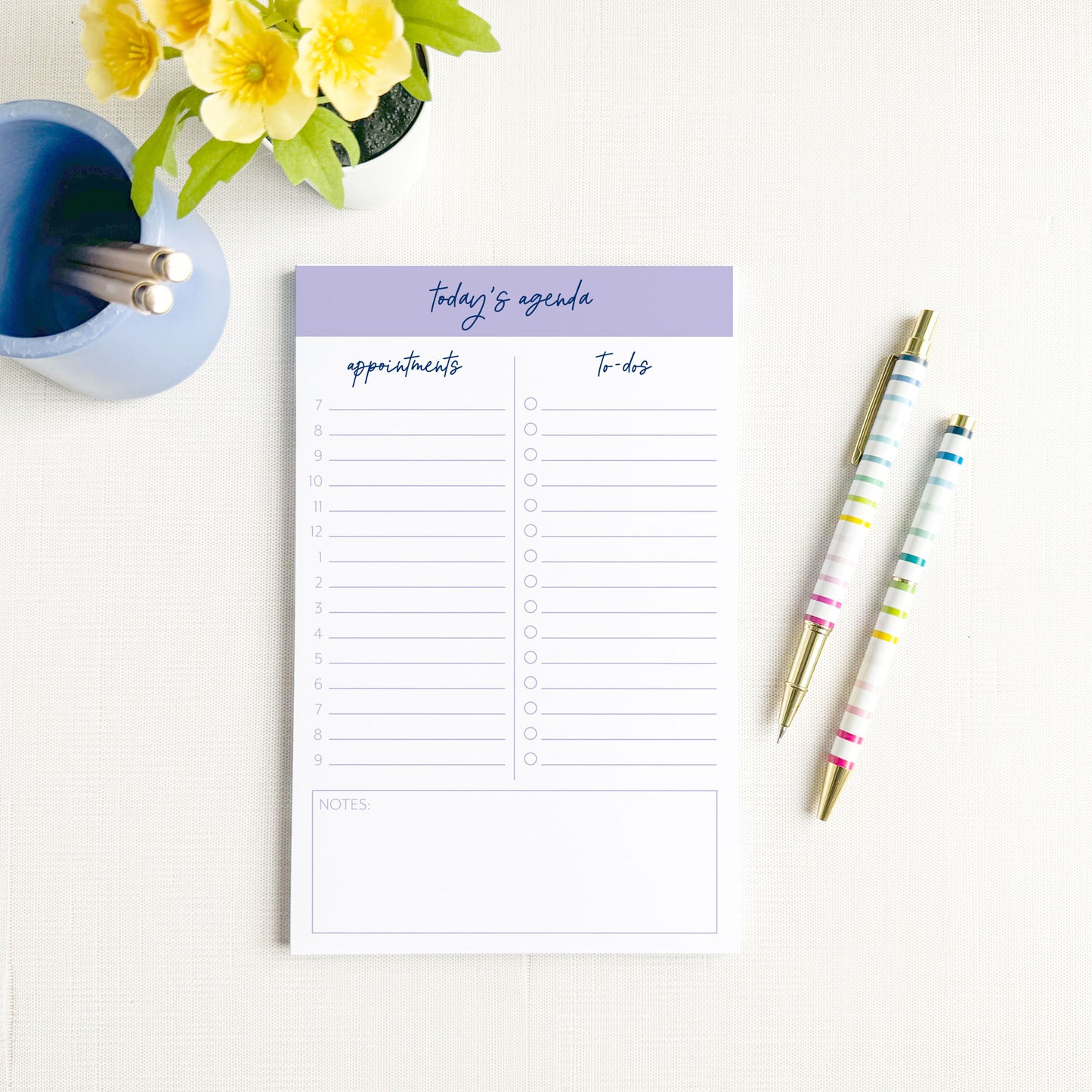 Simple Daily Planner Notepad